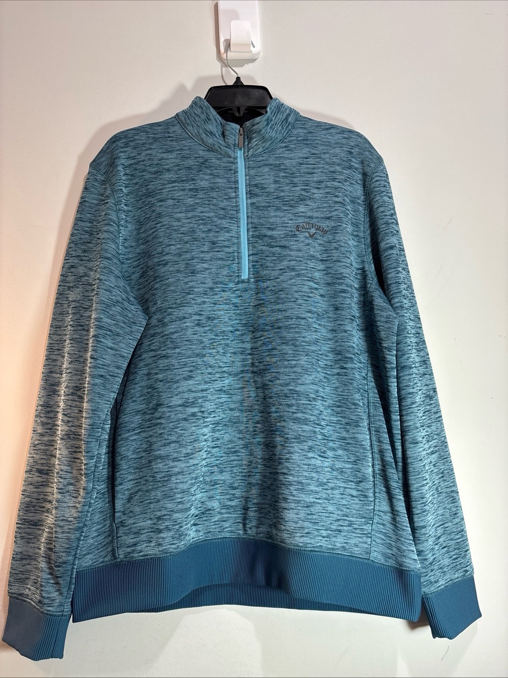 Callaway Golf Half-Zip Heathered Teal Womens Sweater. 1342